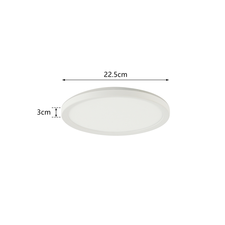 Brilagi - LED-kattovalaisin kylpyhuoneeseen ULTRA SLIM LED/12W/230V halkaisija 22,5 cm valkoinen IP54