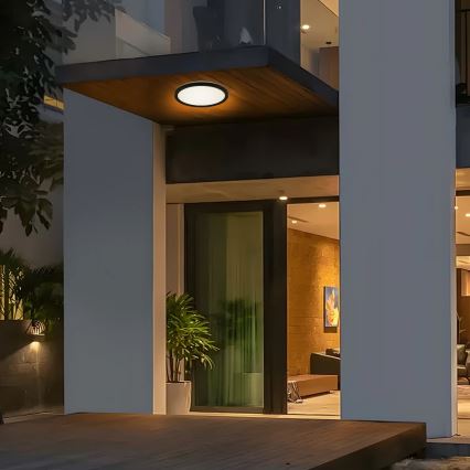 Brilagi - LED-kattovalaisin kylpyhuoneeseen ULTRA SLIM LED/18W/230V halkaisija 30 cm musta IP54