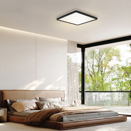 Brilagi - LED-kattovalaisin kylpyhuoneeseen ULTRA SLIM LED/24W/230V 42x42 cm musta IP54