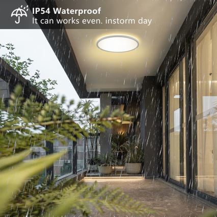 Brilagi - LED-kattovalaisin kylpyhuoneeseen ULTRA SLIM LED/24W/230V halkaisija 42 cm valkoinen IP54