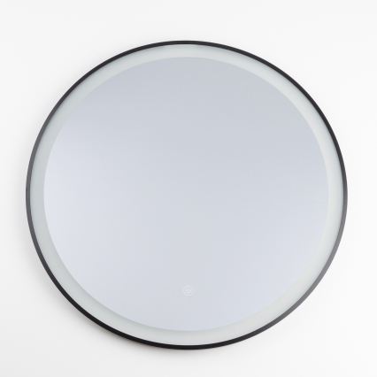 Brilagi - ASTI LED-kylpyhuonepeili 19W/230V Ø 60 cm, musta, IP44, CRI 90, himmennettävä + CCT