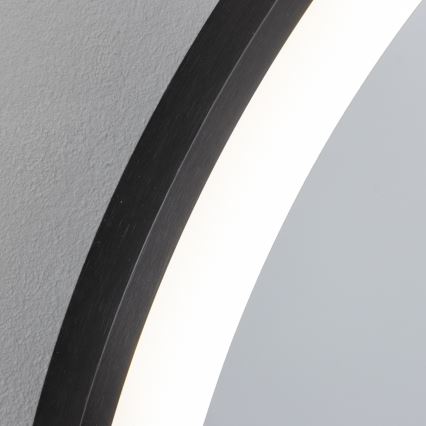 Brilagi - ASTI LED-kylpyhuonepeili 19W/230V Ø 60 cm, musta, IP44, CRI 90, himmennettävä + CCT