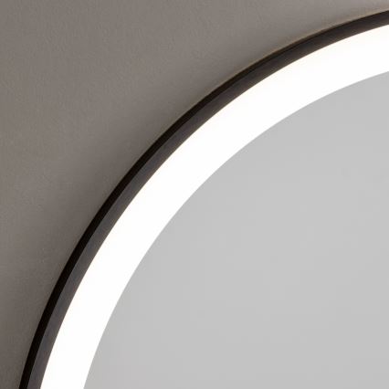 Brilagi - ASTI LED-kylpyhuonepeili 19W/230V Ø 60 cm, musta, IP44, CRI 90, himmennettävä + CCT