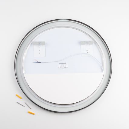 Brilagi - ASTI LED-kylpyhuonepeili 19W/230V Ø 60 cm, musta, IP44, CRI 90, himmennettävä + CCT