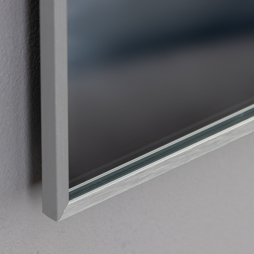 Brilagi - LED-kylpyhuonepeili DESIO LED/20W/230V 40x60 cm hopeanvärinen IP44 CRI 90 himmennettävä + CCT