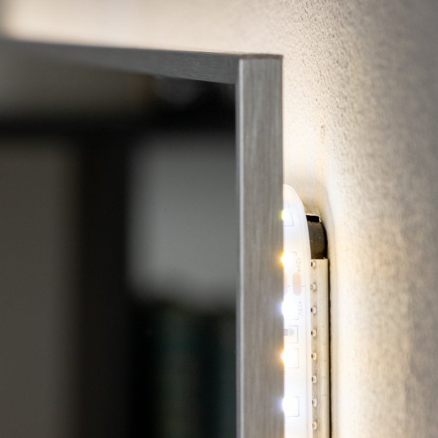 Brilagi - LED-kylpyhuonepeili DESIO LED/20W/230V 40x60 cm hopeanvärinen IP44 CRI 90 himmennettävä + CCT