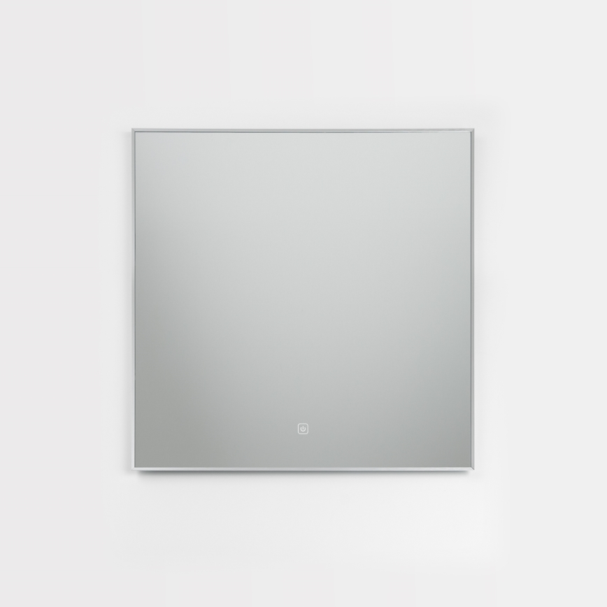 Brilagi - LED-kylpyhuonepeili DESIO LED/24W/230V 60x60 cm hopeanvärinen IP44 Ra 90 himmennettävä + CCT