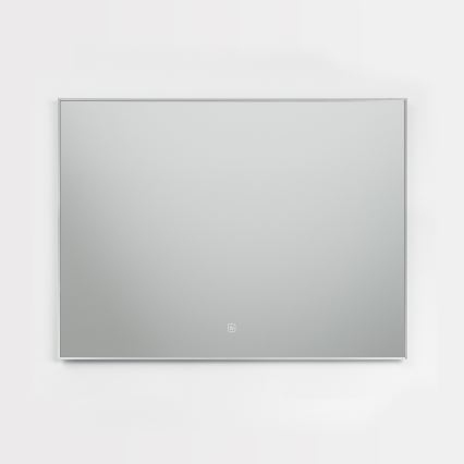 Brilagi - LED-kylpyhuonepeili DESIO LED/28W/230V 60x80 cm hopeanvärinen IP44 CRI 90 himmennettävä + CCT