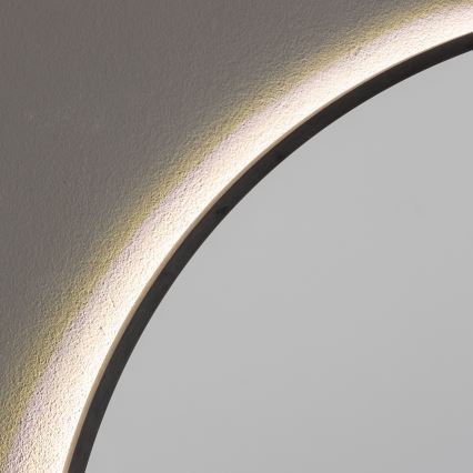 Brilagi - LED kylpyhuonepeili NOVARA LED/19W/230V halkaisija 60 cm musta IP44 CRI 90 himmennettävä + CCT
