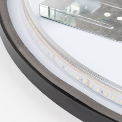 Brilagi - LED kylpyhuonepeili NOVARA LED/19W/230V halkaisija 60 cm musta IP44 CRI 90 himmennettävä + CCT