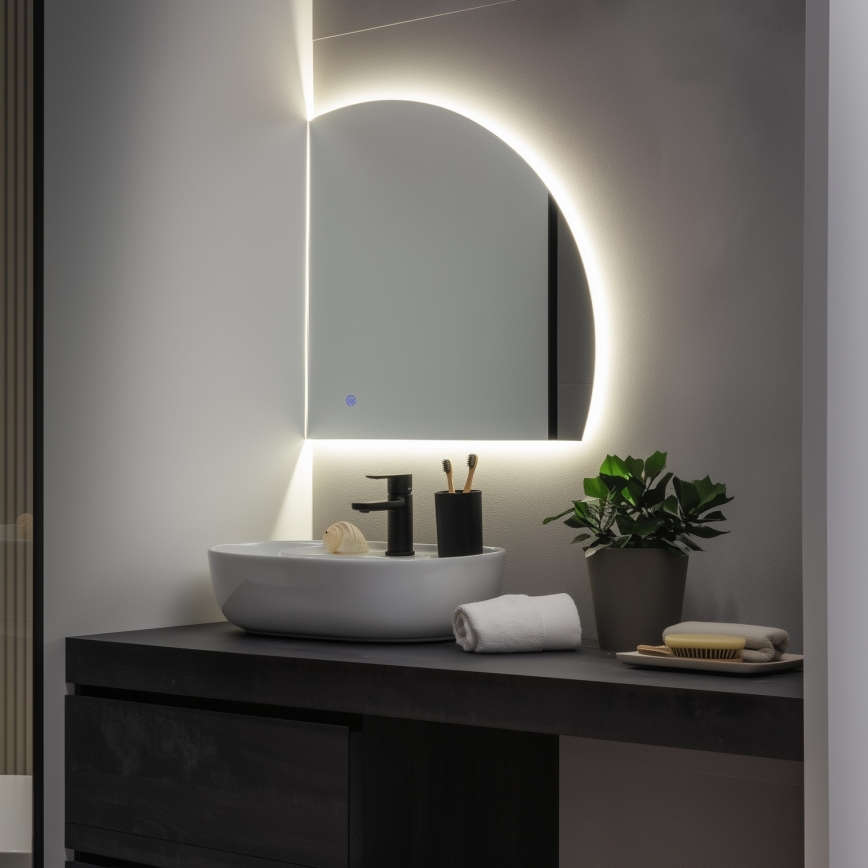 Brilagi - LED-kylpyhuonepeili QUARTIERE LED/18W/230V 50x55 cm IP44 CRI 90 himmennettävä + CCT