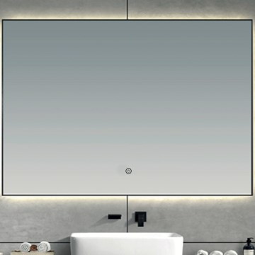 Brilagi - LED-kylpyhuonepeili SUELLO LED/28W/230V 60x80 cm musta IP44 CRI 90 himmennettävä + CCT