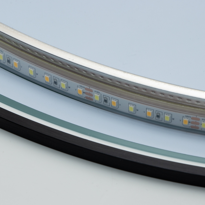 Brilagi - LED-kylpyhuonepeili VENA BLACK LED/19W/230V Ø 60 cm IP44 CRI 90 himmennettävä + CCT
