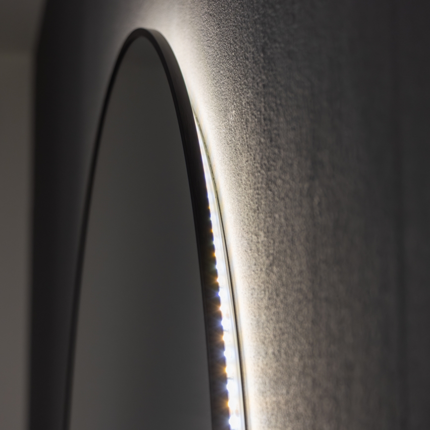 Brilagi - LED-kylpyhuonepeili VENA BLACK LED/26W/230V Ø 80 cm IP44 CRI 90 himmennettävä + CCT