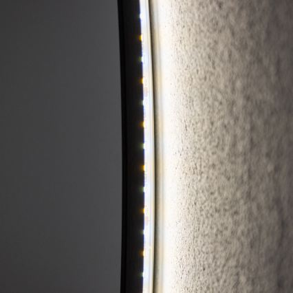Brilagi - LED-kylpyhuonepeili VENA BLACK LED/26W/230V Ø 80 cm IP44 CRI 90 himmennettävä + CCT