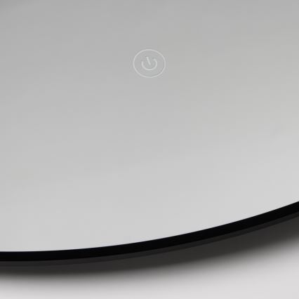 Brilagi - LED-kylpyhuonepeili VENA BLACK LED/26W/230V Ø 80 cm IP44 CRI 90 himmennettävä + CCT