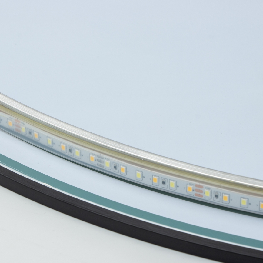 Brilagi - LED-kylpyhuonepeili VENA BLACK LED/26W/230V Ø 80 cm IP44 CRI 90 himmennettävä + CCT