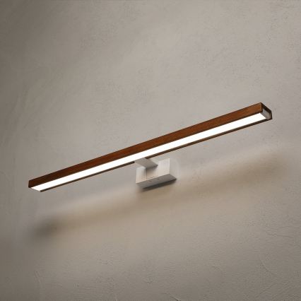 Brilagi - WOODY MIRROR 3v1 LED-kylpyhuoneen peilivalaisin LED/15W/230V 80 cm IP44 valkoinen/tammi kirsikka