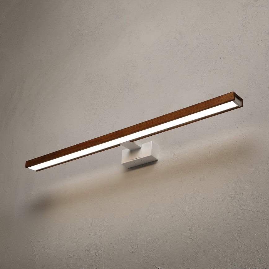 Brilagi - WOODY MIRROR 3v1 LED-kylpyhuoneen peilivalaisin LED/15W/230V 80 cm IP44 valkoinen/tammi kirsikka