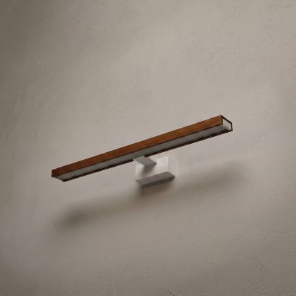Brilagi - LED-kylpyhuoneen peilivalaisin 3-in-1 WOODY MIRROR LED/12W/230V 60 cm IP44 valkoinen/tammi-kirsikka