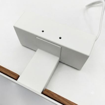 Brilagi - LED-kylpyhuoneen peilivalaisin 3-in-1 WOODY MIRROR LED/12W/230V 60 cm IP44 valkoinen/tammi-kirsikka