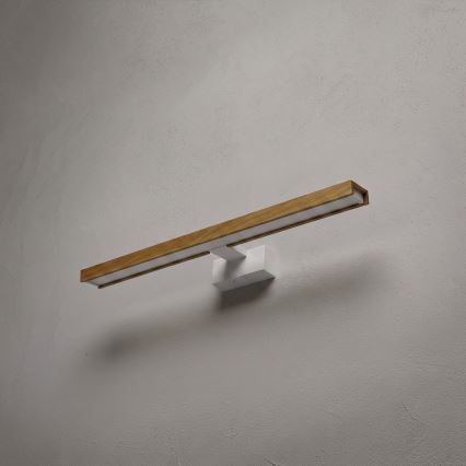 Brilagi - LED-kylpyhuonepeilin valaistus 3-in-1 WOODY MIRROR LED/12W/230V 60 cm IP44 valkoinen/tammi