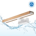 Brilagi - LED-kylpyhuonepeilivalaisin 3-in-1 WOODY MIRROR LED/8W/230V 40 cm IP44 valkoinen/tammi