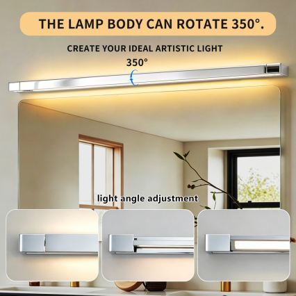 BRILAGI - LED-kylpyhuoneen peilivalaisin AQUA LINE LED/36W/230V 120 cm IP44 kiiltävä kromi CRI 90