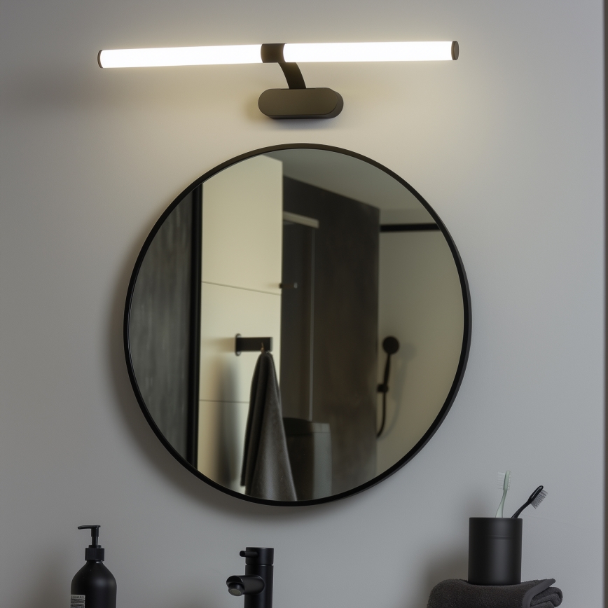 Brilagi - LED-kylpyhuoneen peilivalaisin 2-in-1 TUBEO LED/8W/230V 60 cm IP44 musta