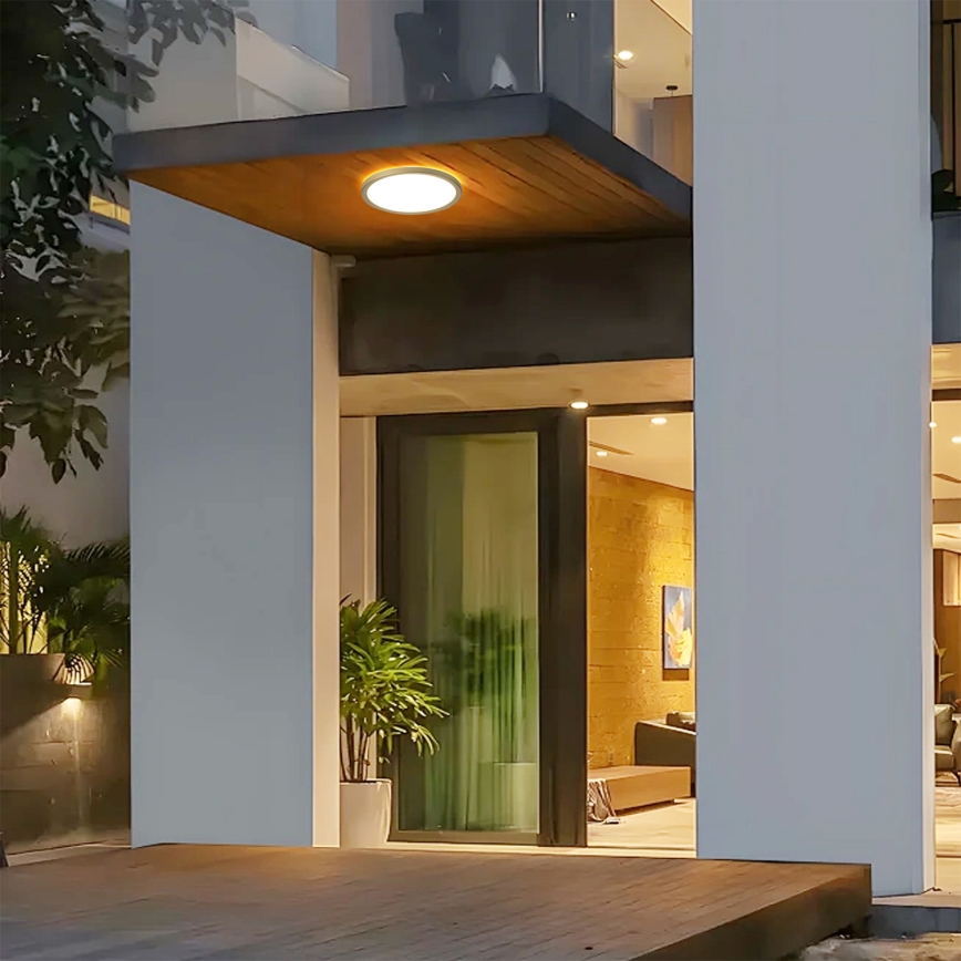 Brilagi - LED-kylpyhuoneen kattovalaisin ULTRA SLIM LED/12W/230V Ø 22,5 cm kultainen IP54