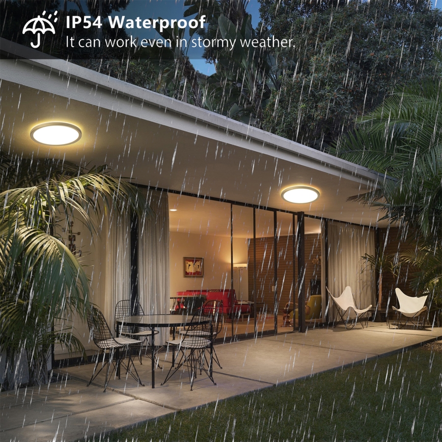 Brilagi - LED-kylpyhuoneen kattovalaisin ULTRA SLIM LED/12W/230V Ø 22,5 cm kultainen IP54