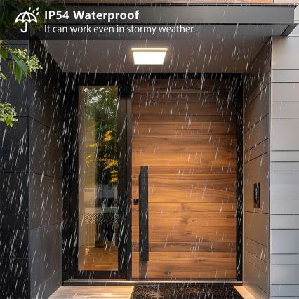 Brilagi - LED-kylpyhuoneen kattovalaisin ULTRA SLIM LED/18W/230V 30x30 cm kultainen IP54