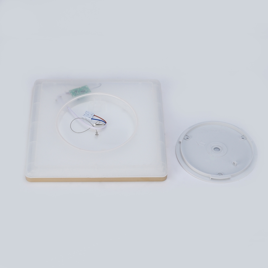 Brilagi - LED-kylpyhuoneen kattovalaisin ULTRA SLIM LED/18W/230V 30x30 cm kultainen IP54