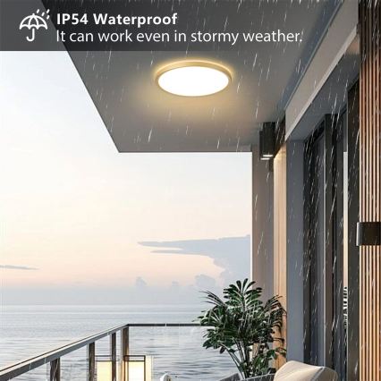 Brilagi - LED-kylpyhuoneen kattovalaisin ULTRA SLIM LED/24W/230V halkaisija 42 cm kultainen IP54