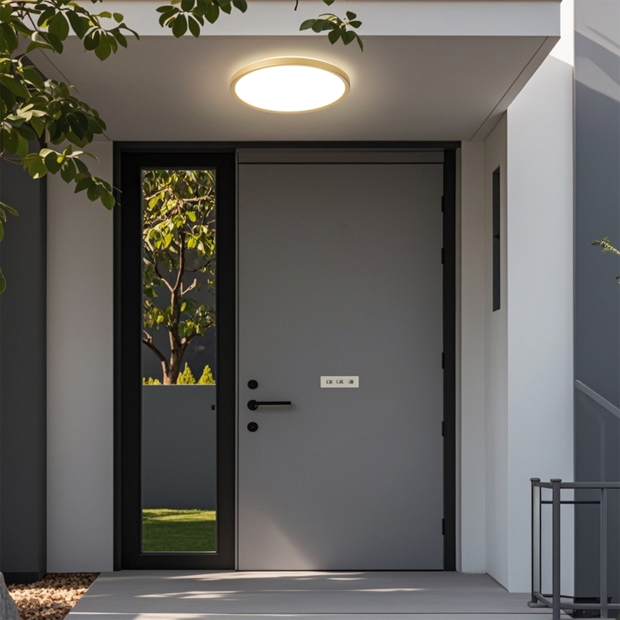 Brilagi - LED-kylpyhuoneen kattovalaisin ULTRA SLIM LED/24W/230V halkaisija 42 cm kultainen IP54