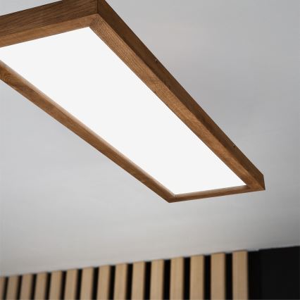Brilagi - LED-kylpyhuoneen kattovalaisin WOODY FRAME LED/40W/230V 120x30 cm IP44 tammi/kirsikka