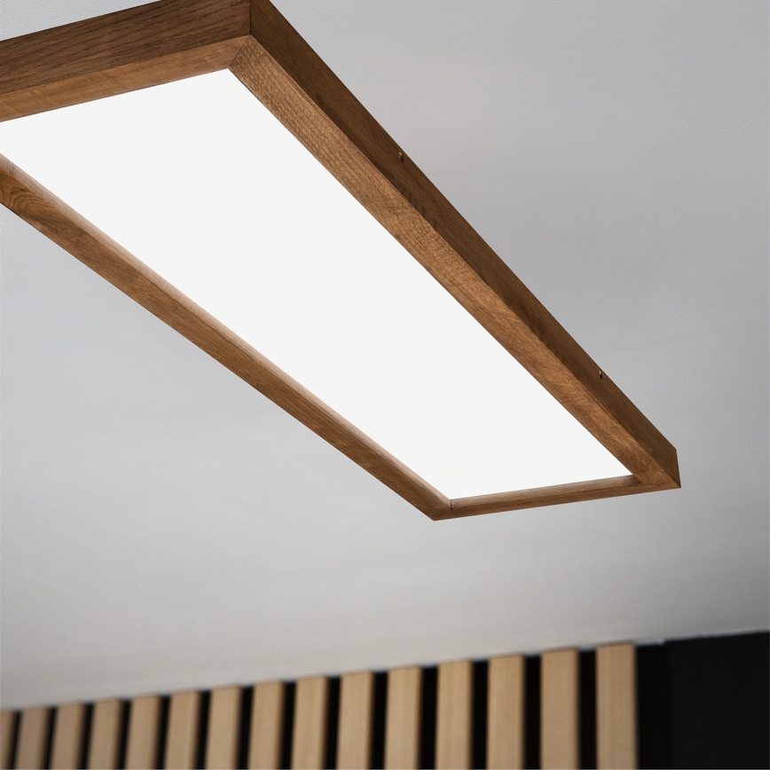 Brilagi - LED-kylpyhuoneen kattovalaisin WOODY FRAME LED/40W/230V 120x30 cm IP44 tammi/kirsikka