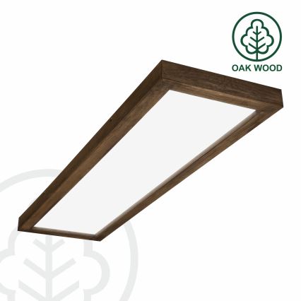 Brilagi - LED-kylpyhuoneen kattovalaisin WOODY FRAME LED/40W/230V 120x30 cm IP44 tammi/pähkinä
