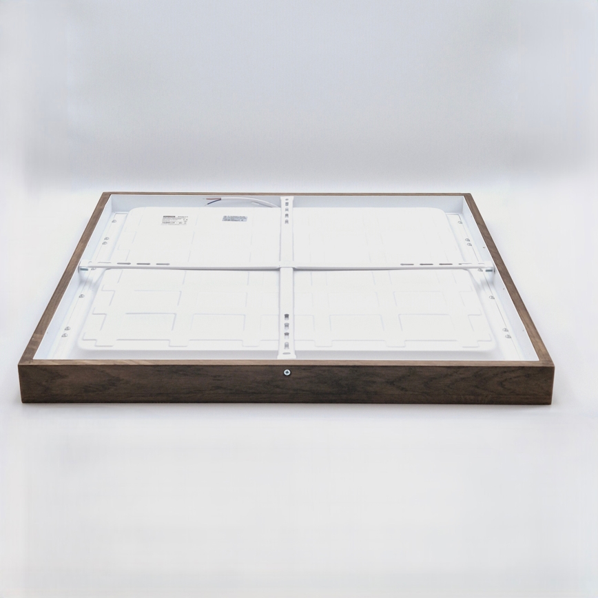 Brilagi - LED-kylpyhuoneen kattovalaisin WOODY FRAME LED/40W/230V 60x60 cm IP44 tammi/pähkinä