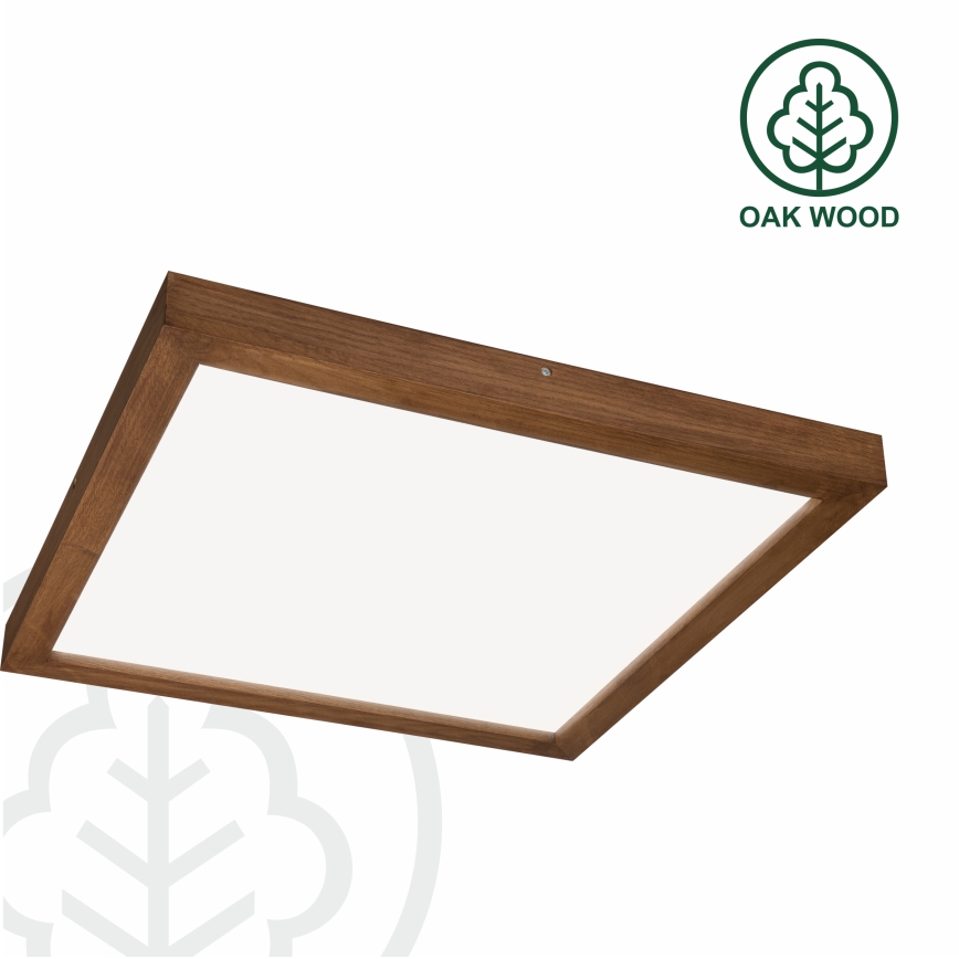 Brilagi - LED-kylpyhuoneen kattovalaisin WOODY FRAME LED/40W/230V 60x60 cm IP44 tammi/kirsikka