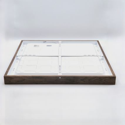 Brilagi - LED-kylpyhuoneen kattovalaisin WOODY FRAME LED/50W/230V 60x60 cm IP44 tammi/pähkinä