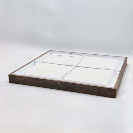 Brilagi - LED-kylpyhuoneen kattovalaisin WOODY FRAME LED/50W/230V 60x60 cm IP44 tammi/pähkinä