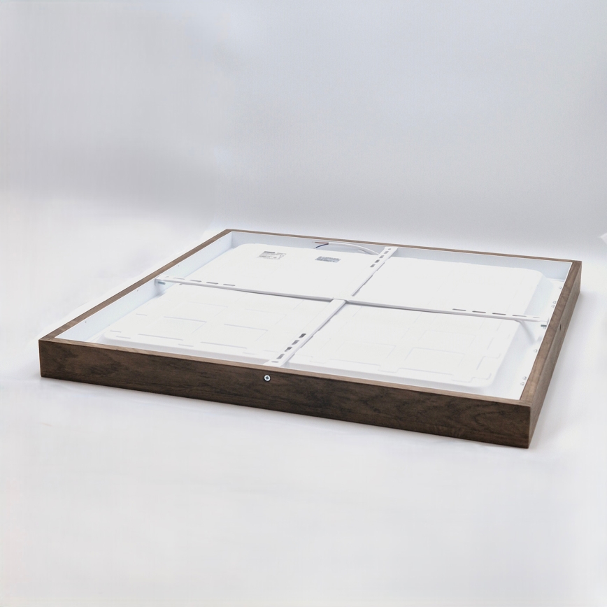 Brilagi - LED-kylpyhuoneen kattovalaisin WOODY FRAME LED/50W/230V 60x60 cm IP44 tammi/pähkinä