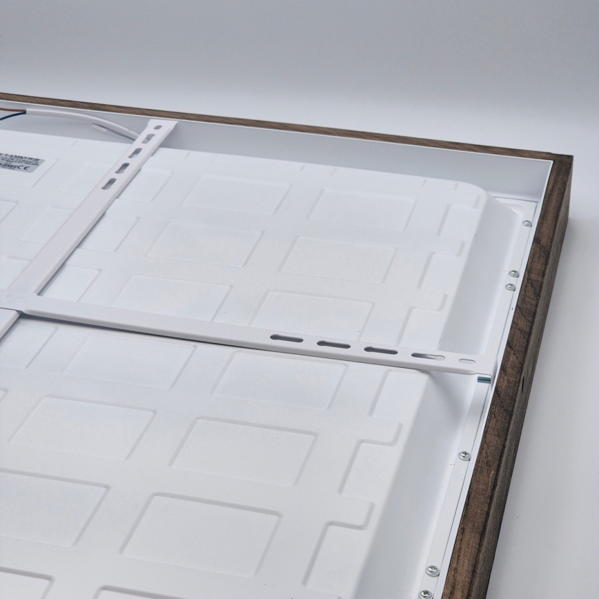 Brilagi - LED-kylpyhuoneen kattovalaisin WOODY FRAME LED/50W/230V 60x60 cm IP44 tammi/pähkinä