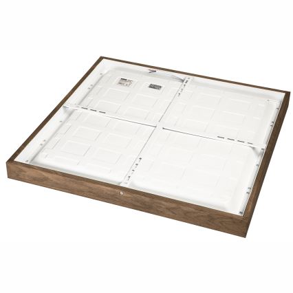 Brilagi - LED-kylpyhuoneen kattovalaisin WOODY FRAME LED/50W/230V 60x60 cm IP44 tammi/pähkinä