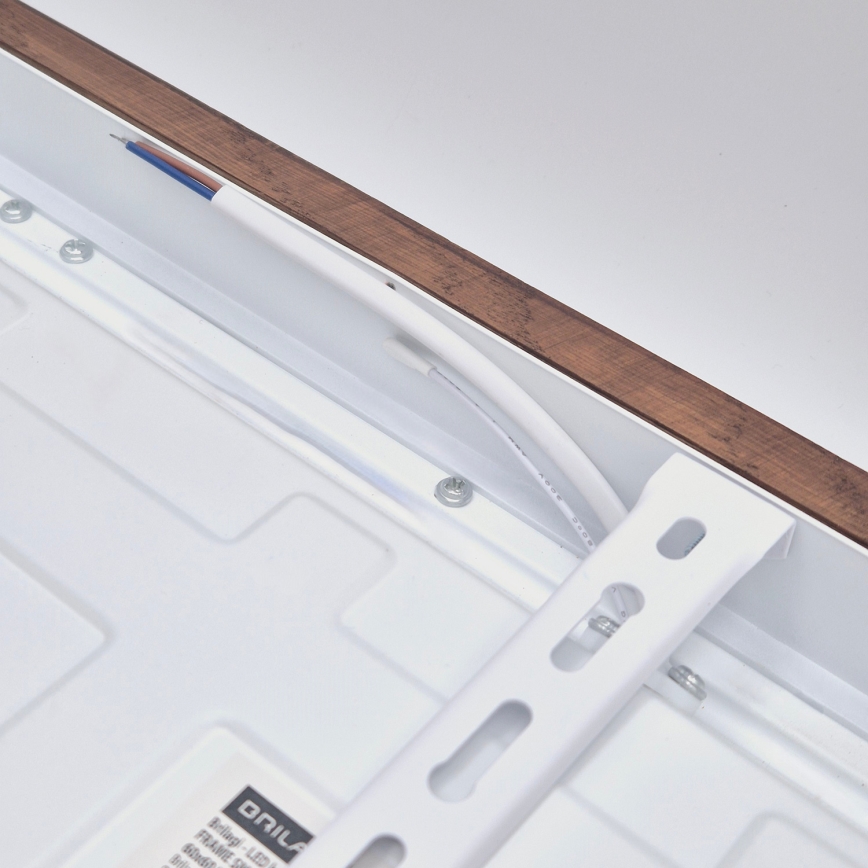 Brilagi - LED-kylpyhuoneen kattovalaisin WOODY FRAME LED/50W/230V 60x60 cm IP44 tammi/kirsikka