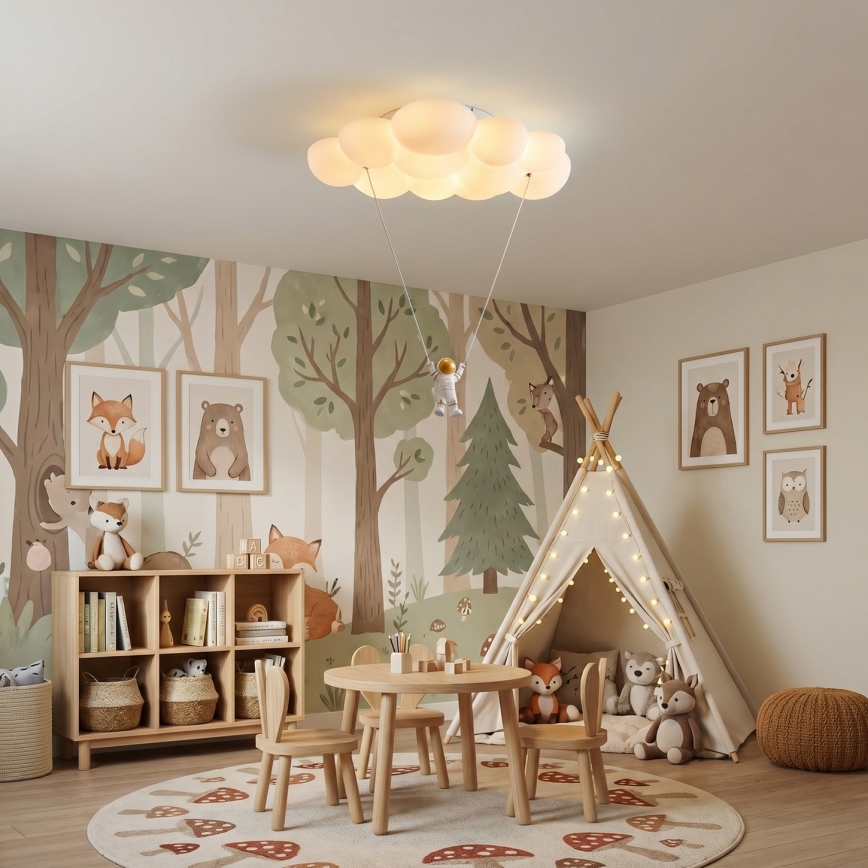 Brilagi - LED Lasten kattovalaisin ASTRO LED/77W/230V valkoinen