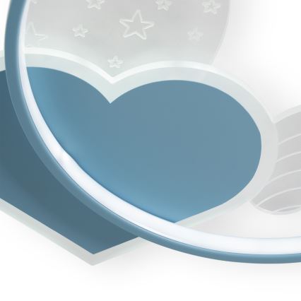 Brilagi - LED Lasten kattovalaisin LOVE LED/48W/230V 3000/4500/6000K sininen