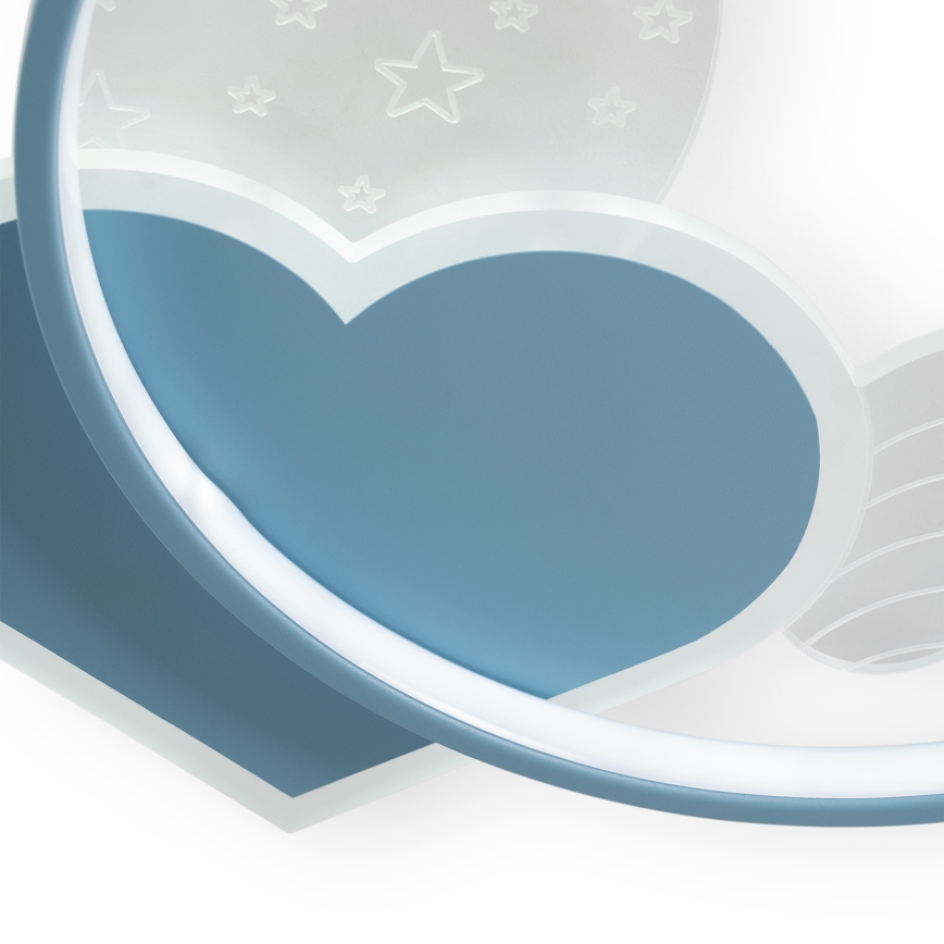 Brilagi - LED Lasten kattovalaisin LOVE LED/48W/230V 3000/4500/6000K sininen