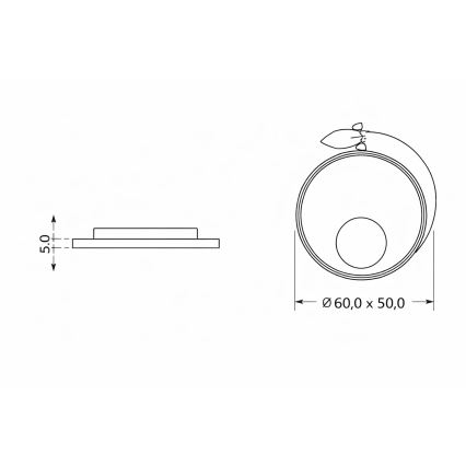 Brilagi -LED Lasten kattovalaisin STARSHIP LED/64W/230V 3000/4500K keltainen